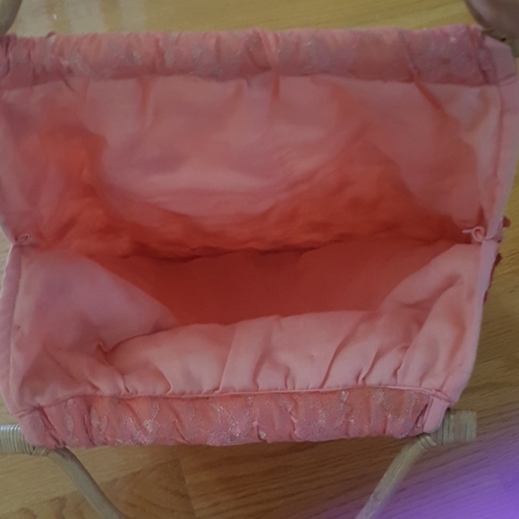 Bamboo handle beaded purse - Picture 4 of 5